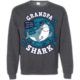Sweatshirts Dark Heather / S Shark Family trazo - Grandpa Crewneck Sweatshirt