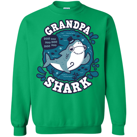 Sweatshirts Irish Green / S Shark Family trazo - Grandpa Crewneck Sweatshirt