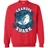 Sweatshirts Red / S Shark Family trazo - Grandpa Crewneck Sweatshirt