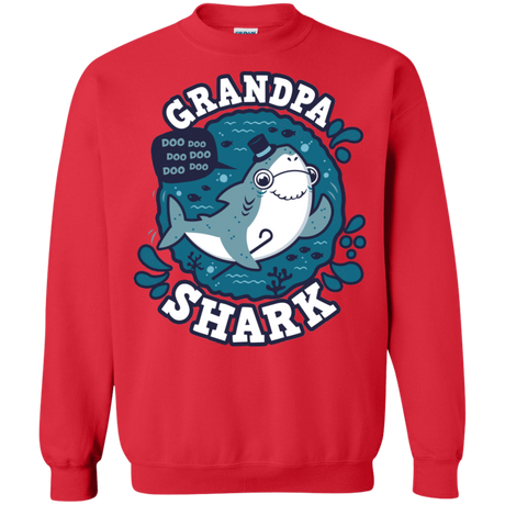 Sweatshirts Red / S Shark Family trazo - Grandpa Crewneck Sweatshirt