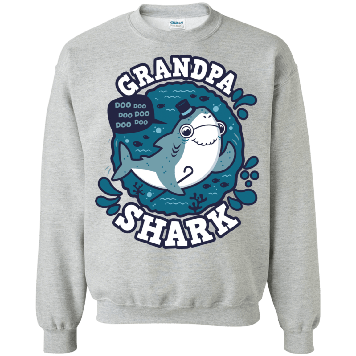 Sweatshirts Sport Grey / S Shark Family trazo - Grandpa Crewneck Sweatshirt
