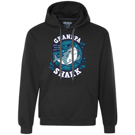 Sweatshirts Black / S Shark Family trazo - Grandpa Premium Fleece Hoodie