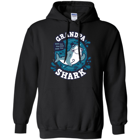 Sweatshirts Black / S Shark Family trazo - Grandpa Pullover Hoodie