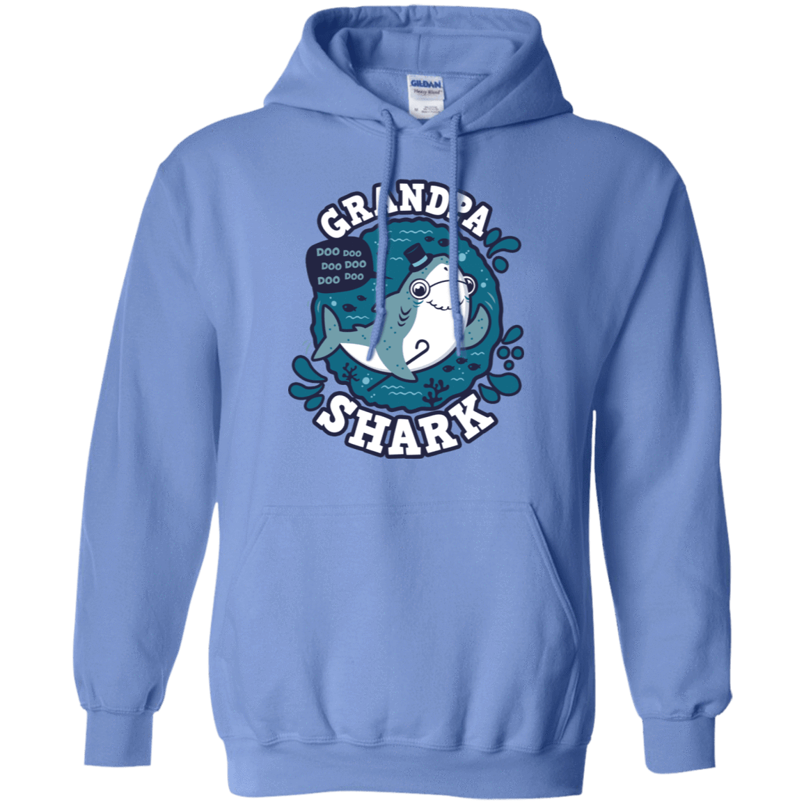 Sweatshirts Carolina Blue / S Shark Family trazo - Grandpa Pullover Hoodie