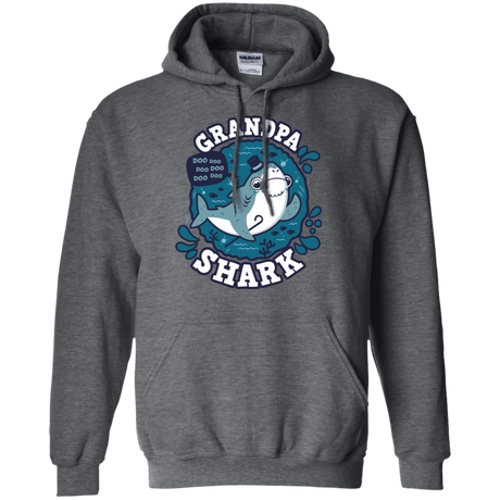 Sweatshirts Dark Heather / S Shark Family trazo - Grandpa Pullover Hoodie