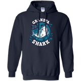 Sweatshirts Navy / S Shark Family trazo - Grandpa Pullover Hoodie