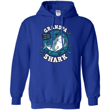 Sweatshirts Royal / S Shark Family trazo - Grandpa Pullover Hoodie