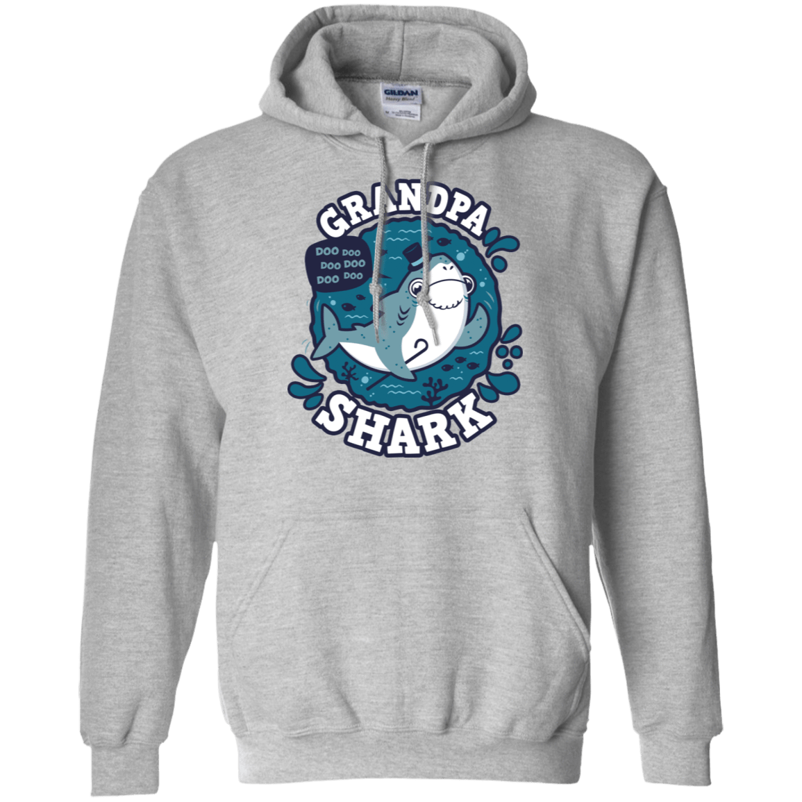 Sweatshirts Sport Grey / S Shark Family trazo - Grandpa Pullover Hoodie