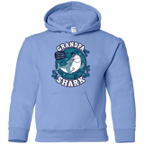 Sweatshirts Carolina Blue / YS Shark Family trazo - Grandpa Youth Hoodie
