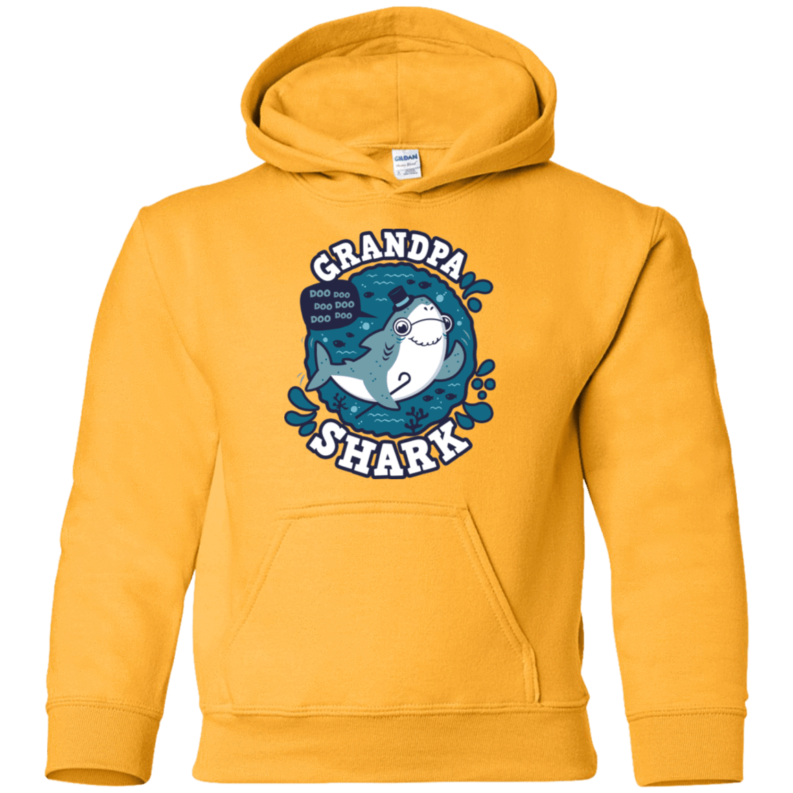 Sweatshirts Gold / YS Shark Family trazo - Grandpa Youth Hoodie