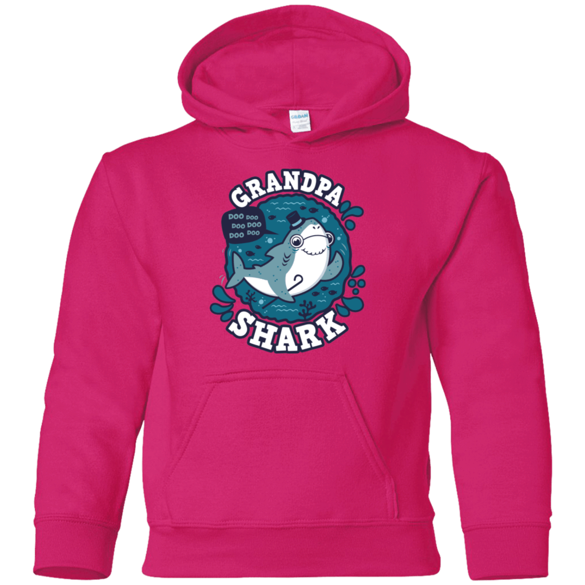 Sweatshirts Heliconia / YS Shark Family trazo - Grandpa Youth Hoodie