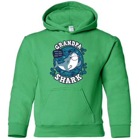 Sweatshirts Irish Green / YS Shark Family trazo - Grandpa Youth Hoodie