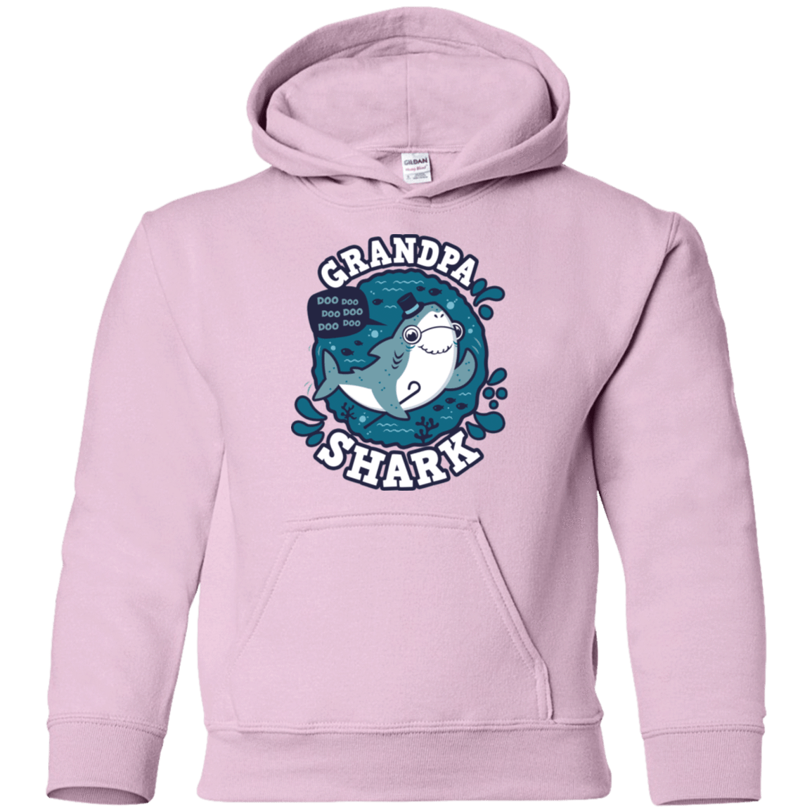 Sweatshirts Light Pink / YS Shark Family trazo - Grandpa Youth Hoodie
