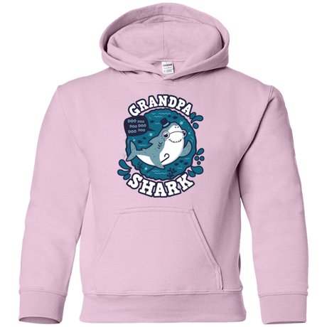 Sweatshirts Light Pink / YS Shark Family trazo - Grandpa Youth Hoodie