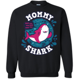Sweatshirts Black / S Shark Family trazo - Mommy Crewneck Sweatshirt