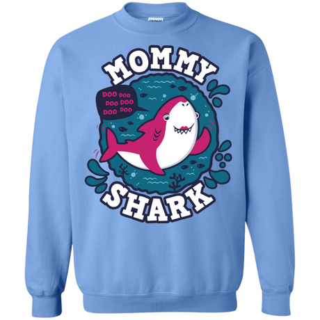 Sweatshirts Carolina Blue / S Shark Family trazo - Mommy Crewneck Sweatshirt