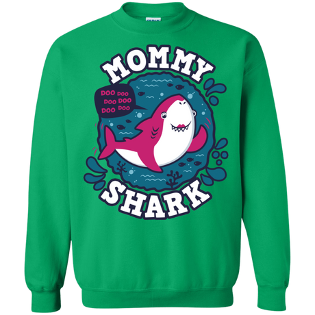 Sweatshirts Irish Green / S Shark Family trazo - Mommy Crewneck Sweatshirt