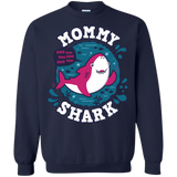 Sweatshirts Navy / S Shark Family trazo - Mommy Crewneck Sweatshirt