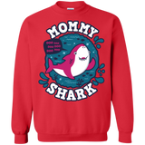 Sweatshirts Red / S Shark Family trazo - Mommy Crewneck Sweatshirt