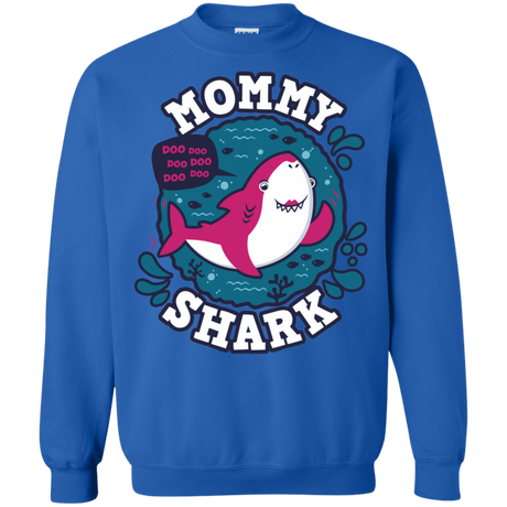 Sweatshirts Royal / S Shark Family trazo - Mommy Crewneck Sweatshirt