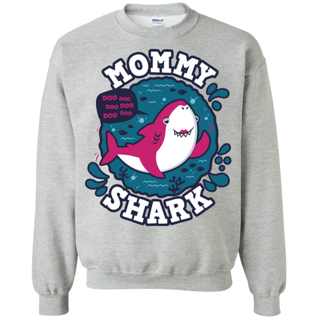 Sweatshirts Sport Grey / S Shark Family trazo - Mommy Crewneck Sweatshirt