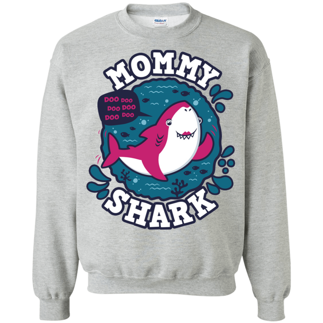 Sweatshirts Sport Grey / S Shark Family trazo - Mommy Crewneck Sweatshirt