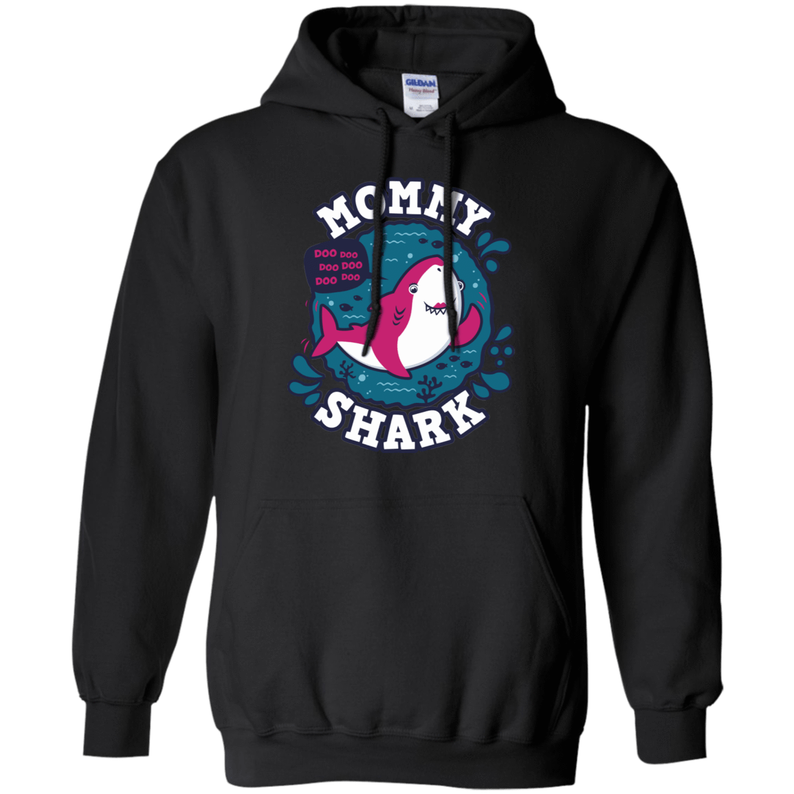 Sweatshirts Black / S Shark Family trazo - Mommy Pullover Hoodie