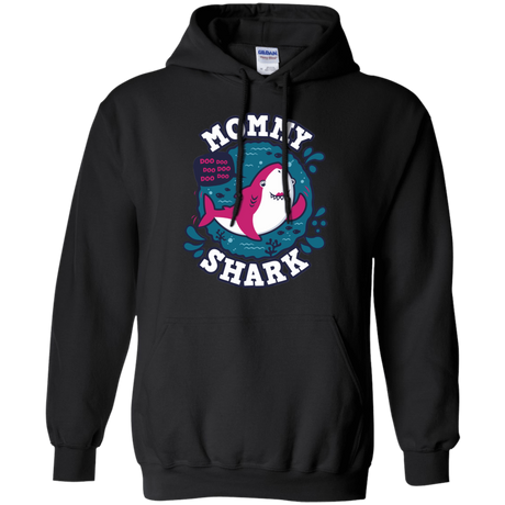 Sweatshirts Black / S Shark Family trazo - Mommy Pullover Hoodie