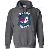 Sweatshirts Dark Heather / S Shark Family trazo - Mommy Pullover Hoodie