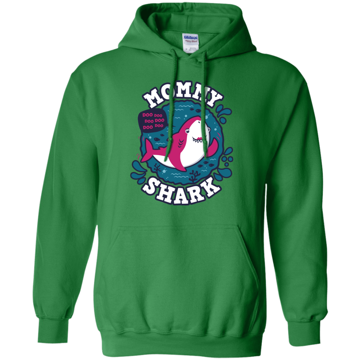 Sweatshirts Irish Green / S Shark Family trazo - Mommy Pullover Hoodie