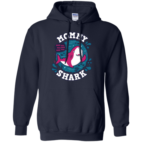 Sweatshirts Navy / S Shark Family trazo - Mommy Pullover Hoodie