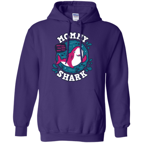 Sweatshirts Purple / S Shark Family trazo - Mommy Pullover Hoodie