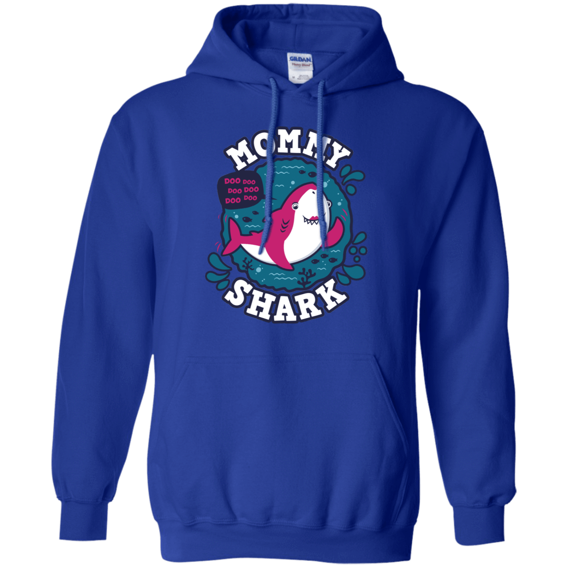 Sweatshirts Royal / S Shark Family trazo - Mommy Pullover Hoodie