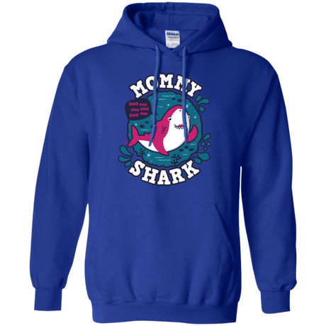 Sweatshirts Royal / S Shark Family trazo - Mommy Pullover Hoodie