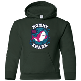 Sweatshirts Forest Green / YS Shark Family trazo - Mommy Youth Hoodie