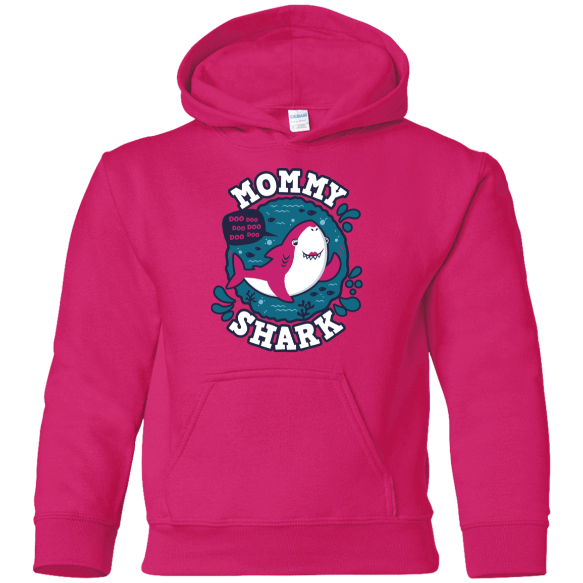 Sweatshirts Heliconia / YS Shark Family trazo - Mommy Youth Hoodie