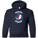 Sweatshirts Navy / YS Shark Family trazo - Mommy Youth Hoodie