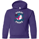 Sweatshirts Purple / YS Shark Family trazo - Mommy Youth Hoodie