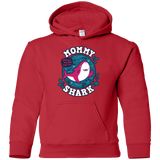 Sweatshirts Red / YS Shark Family trazo - Mommy Youth Hoodie