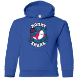 Sweatshirts Royal / YS Shark Family trazo - Mommy Youth Hoodie