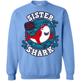 Sweatshirts Carolina Blue / S Shark Family trazo - Sister Crewneck Sweatshirt
