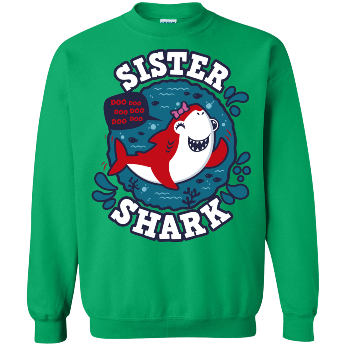 Sweatshirts Irish Green / S Shark Family trazo - Sister Crewneck Sweatshirt