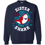 Sweatshirts Navy / S Shark Family trazo - Sister Crewneck Sweatshirt