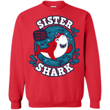 Sweatshirts Red / S Shark Family trazo - Sister Crewneck Sweatshirt