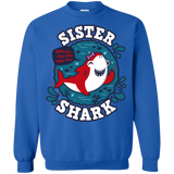 Sweatshirts Royal / S Shark Family trazo - Sister Crewneck Sweatshirt