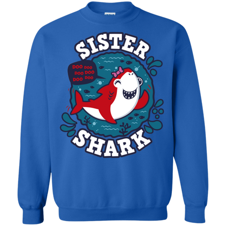 Sweatshirts Royal / S Shark Family trazo - Sister Crewneck Sweatshirt