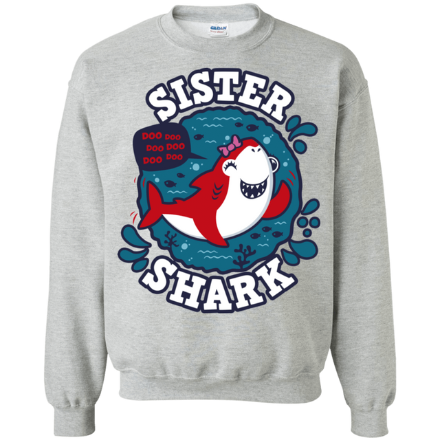 Sweatshirts Sport Grey / S Shark Family trazo - Sister Crewneck Sweatshirt