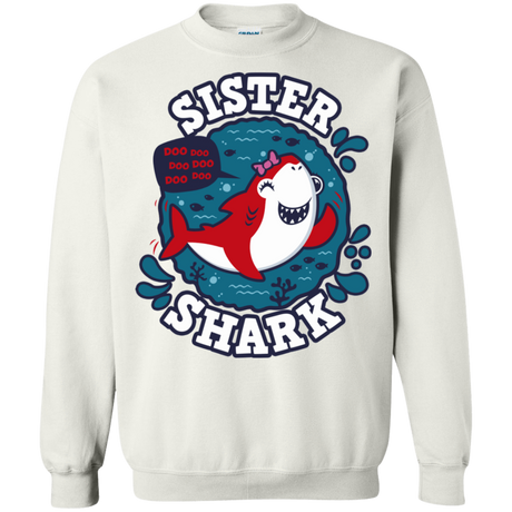 Sweatshirts White / S Shark Family trazo - Sister Crewneck Sweatshirt