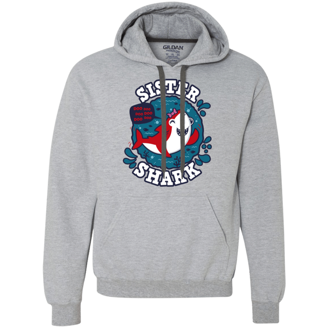 Sweatshirts Sport Grey / 2XL Shark Family trazo - Sister Premium Fleece Hoodie