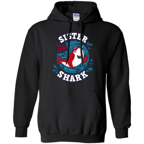 Sweatshirts Black / S Shark Family trazo - Sister Pullover Hoodie